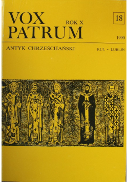 Vox Patrum Antyk Chrześcijański Nr 18 / 90