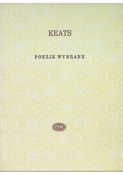 Poezje  wybrane Keats