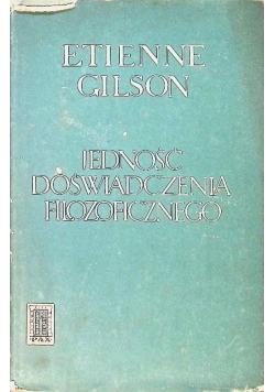 Jedność doświadczenia filozoficznego