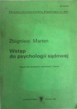 Wstęp do psychologii sądowej