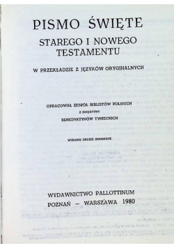 Pismo Święte Starego i Nowego Testamentu