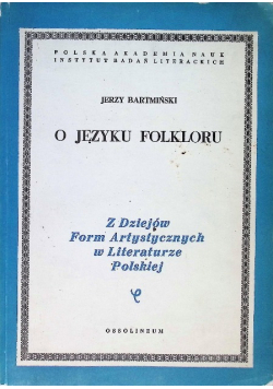 O języku folkloru