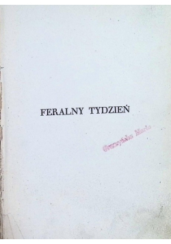 Feralny tydzień 1927 r.