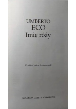 Imię róży