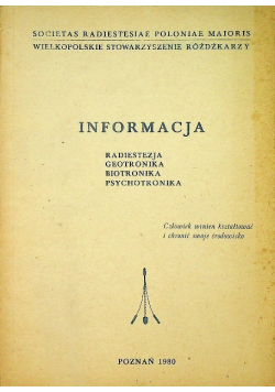Informacja Radiestezja Geotronika Biotronika