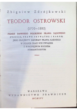 Teodor Ostrowski 1750 - 1802