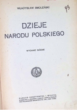 Dzieje narodu Polskiego 1921 r.