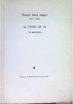 36 etiud na skrzypce