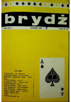Brydż dla wszystkich Nr 1 do 12 / 83