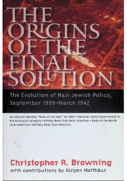 The Origins of the Final Solution