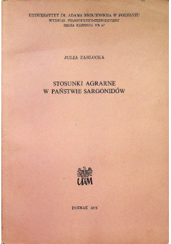 Stosunki agrarne w państwie sargonidów