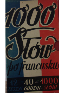 1000 słów po francusku, 1930 r.