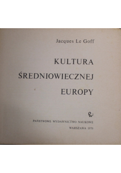 Kultura średniowiecznej Europy