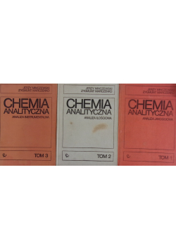 Chemia analityczna, Tom 1 do 3