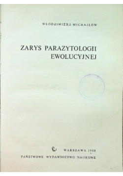 Zarys parazytologii ewolucyjnej