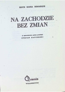Na zachodzie bez zmian