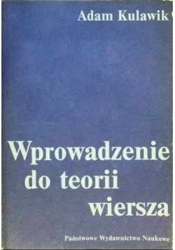 Wprowadzenie do teorii wiersza