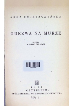 Odezwa na murze