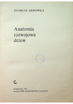Anatomia rozwojowa drzew