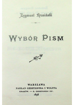 Wybór Pism
