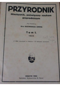 Przyrodnik Tom 1 i 2 1924 r.