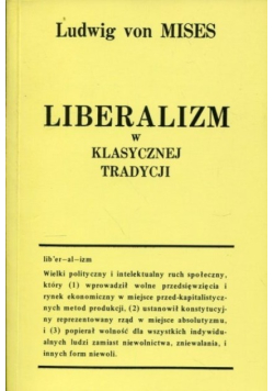 Liberalizm w klasycznej tradycji