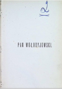 Pan Wołodyjowski Tom III 1888 r.