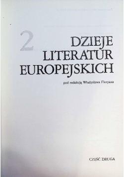 Dzieje Literatur Europejskich Tom 2