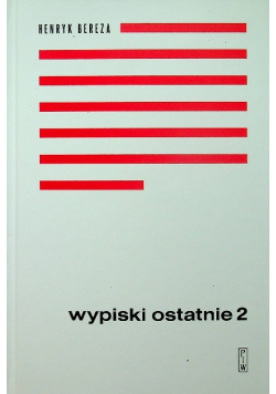 Wypiski ostatnie Tom 2