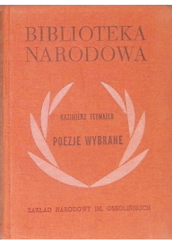 Tetmajer Poezje wybrane