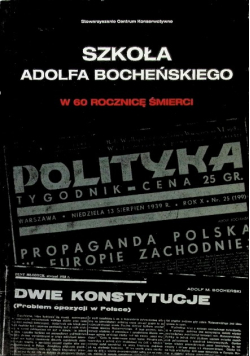 Szkoła Adolfa Bocheńskiego w 60 rocznicę śmierci