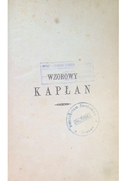 Wzorowy kapłan 1854 r.