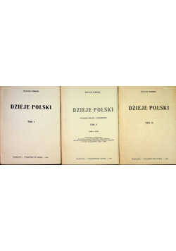 Dzieje Polski Tom od I do III, 1938 r.