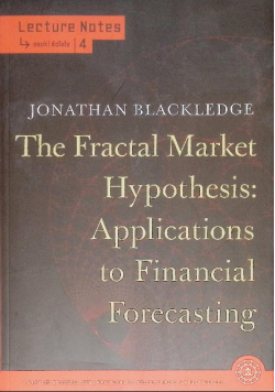 The fractal market hypothesis Applications to financial forecasting
