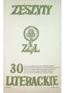 Zeszyty Literackie Tom 30