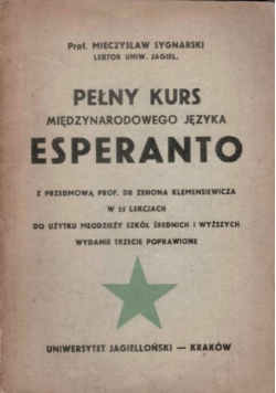 Pełny kurs międzynarodowego języka Esperanto