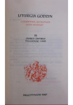Liturgia godzin Tom III