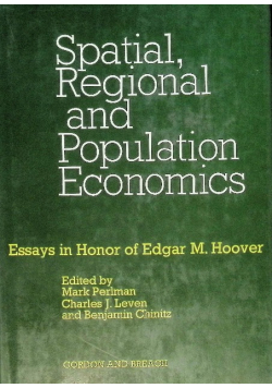 Spatial, Regional and Population Economics