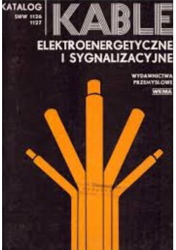 Kable elektroenergetyczne i sygnalizacyjne