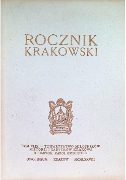 Rocznik krakowski Tom XLI