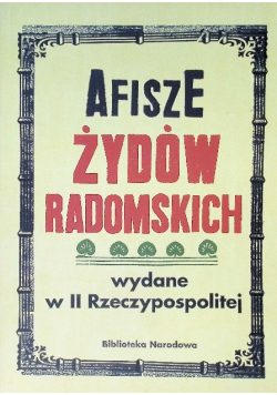 Afisze Żydów radomskich wydane w II RP