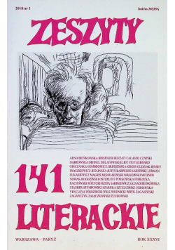 Zeszyty literackie 141/1/2018