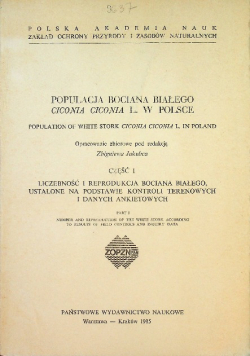 Populacja bociana białego Ciconia Ciconia
