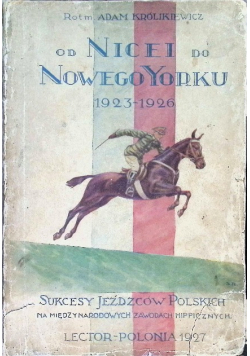Od Nicei do Nowego Yorku 1927 r