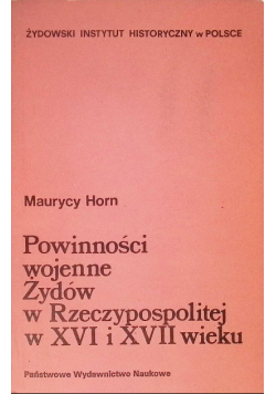Powinności wojenne Żydów w Rzeczypospolitej