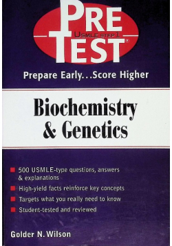 Biochemistry & Genetics: PreTest Self-Assessment & Review