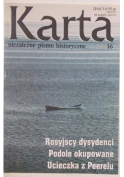 Karta Rosyjscy dysydenci podole okupowane ucieczka z Peerelu Nr 16 / 95