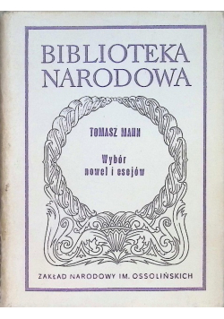 Mann Wybór nowel i esejów