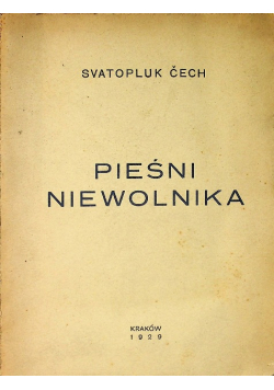 Pieśni Niewolnika 1929 r.