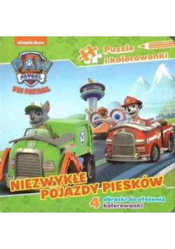Książeczka z puzzlami. Niezwykłe pojazdy piesków